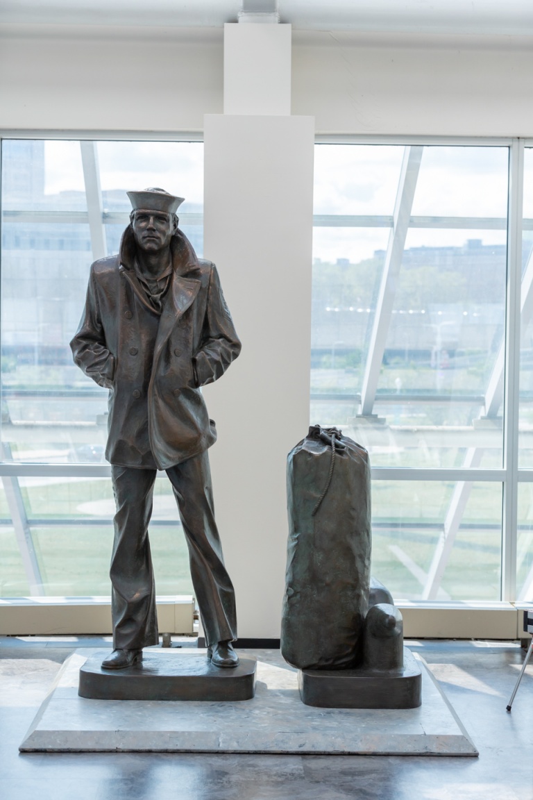 Lone Sailor Statue, Honoring Men and Women Who Served in the Navy