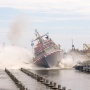 Future USS Cleveland Christened by Navy